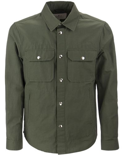 Woolrich Cruiser Shirt Jacket In Eco Ramar - Groen
