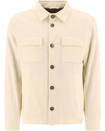 Herno Quilted Shirt Style Jacket - Natural