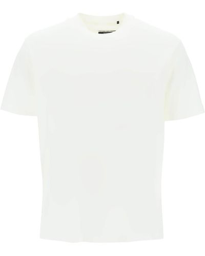 Y-3 T Shirt Con Logo Tono Su Tono - Bianco
