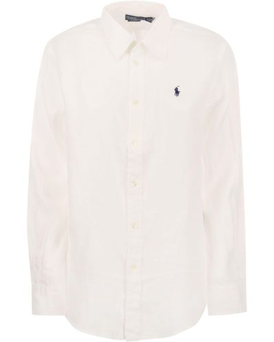 Polo Ralph Lauren Camisa de lino de - Blanco