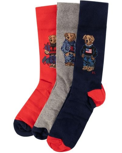 Polo Ralph Lauren Socks Giftbox Polo Bear - Blauw