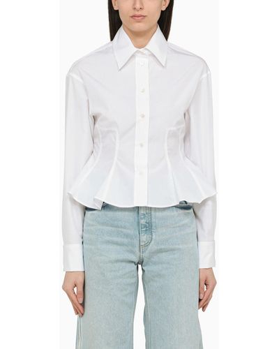 Stella McCartney Poplin Shirt With Ruffles - White