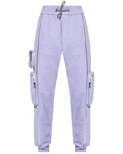 Balmain Cotton Sweatpants - Purple