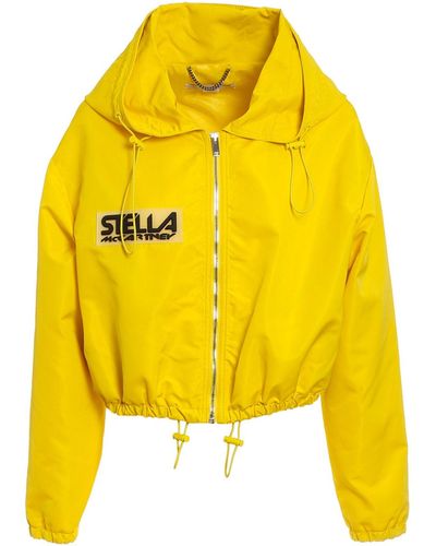 Stella McCartney Cropped Logo Jacket - Yellow
