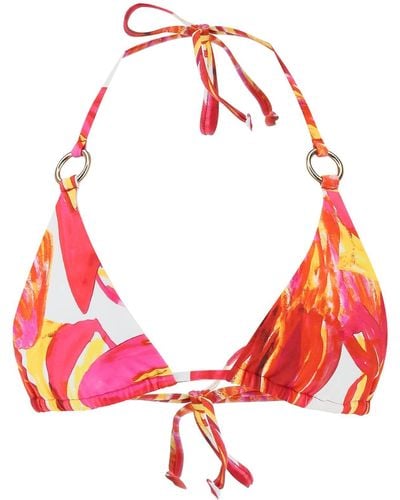 Louisa Ballou Bikini Top mit Ringen - Rot