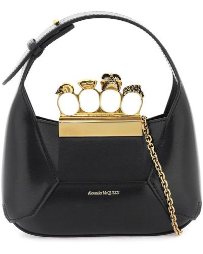 Alexander McQueen De Juwelen Hobo Mini Bag - Zwart