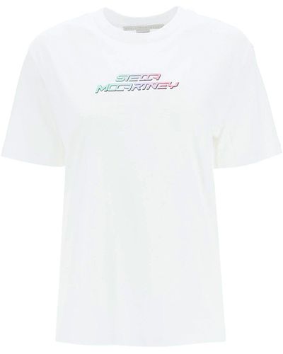Stella McCartney Cotton T -Shirt - Weiß