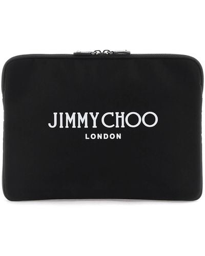 Jimmy Choo Pouch con logotipo - Negro