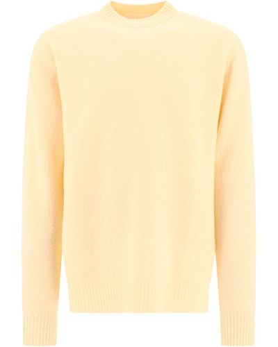 Jil Sander Crew Neck Sweater - Geel