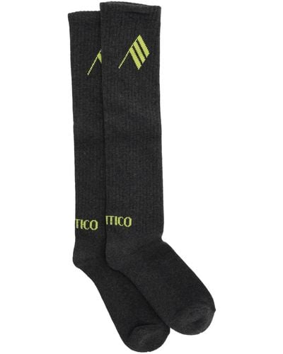 The Attico Het Attico Logo Short Sports Socks - Zwart