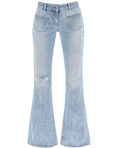 Palm Angels Jeans de botte de taille de la taille basse et à basse hauteur - Bleu