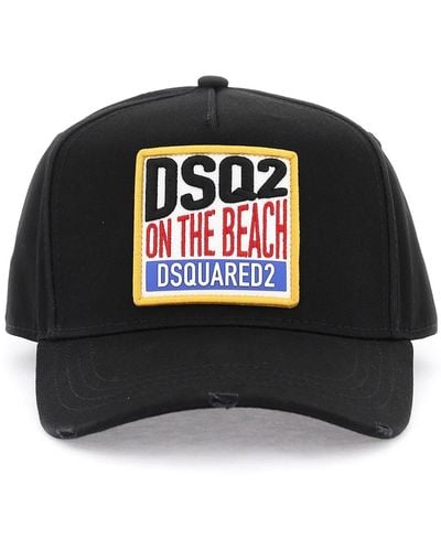 DSquared² DSQUART2 Tropical Baseball Cap - Schwarz