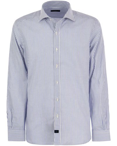 Fay Shirt With French Collar - Blue