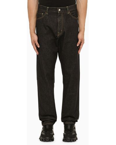 MONCLER X FRGMT Dark Loose Denim Jeans - Black