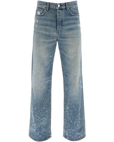Amiri Bolso de jeans de escopeta holgada de - Azul