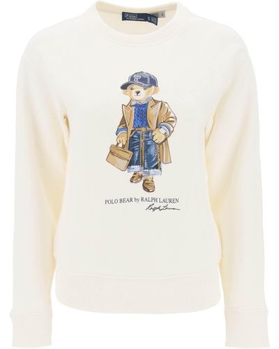 Polo Ralph Lauren Polo Bär Print Sweatshirt - Wit