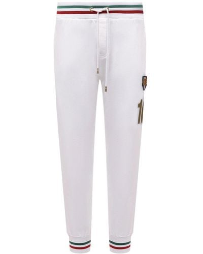 Dolce & Gabbana Pantalones de chándal con logotipo de - Gris