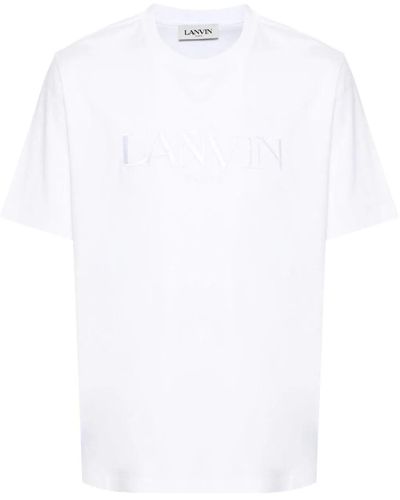 Lanvin Man Optic White T -Shirt und Polo RMTS0010 - Weiß
