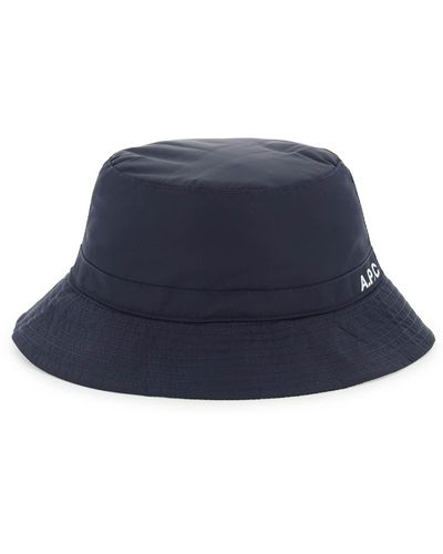 A.P.C. Sombrero de cubo 'Bob Mark' - Azul
