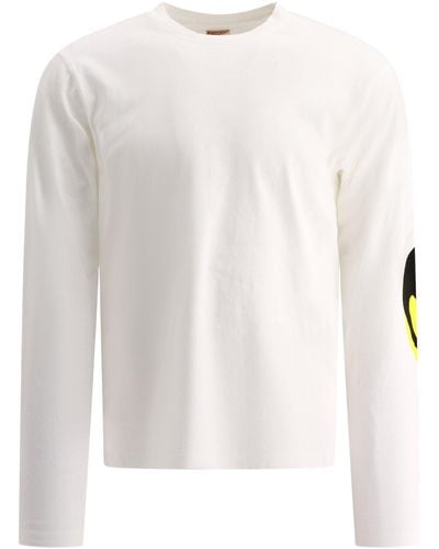 Kapital "Catpital Elbow Patch" T -Shirt - Weiß