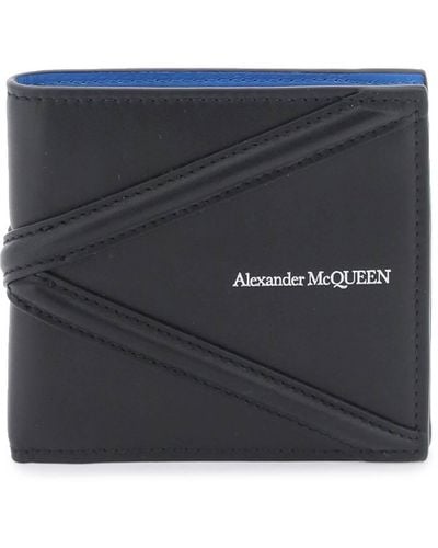 Alexander McQueen Harness Bifold Billet - Negro