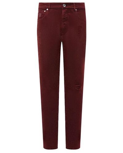 Brunello Cucinelli Denim-Jeans - Rot