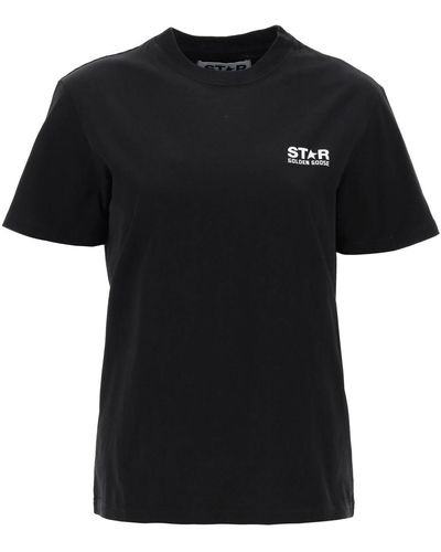 Golden Goose Logo-print Short-sleeve T-shirt - Black