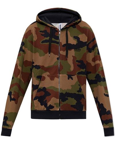 Moschino Moschino Unterwäsche Unterwäsche Camouflage Hooded Sweatshirt - Schwarz