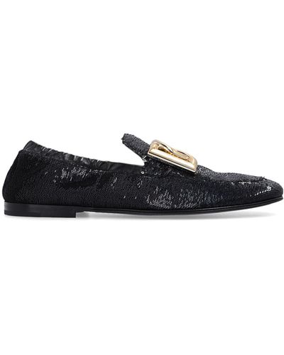 Dolce & Gabbana Ariosto Pailletten Loafers - Blauw
