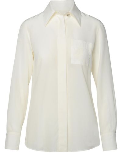 Lanvin Camisa de seda blanca de - Blanco