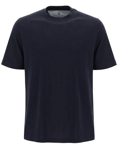 Brunello Cucinelli Crewneck T-shirt - Bleu