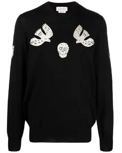 Alexander McQueen Wool Jumper - Negro