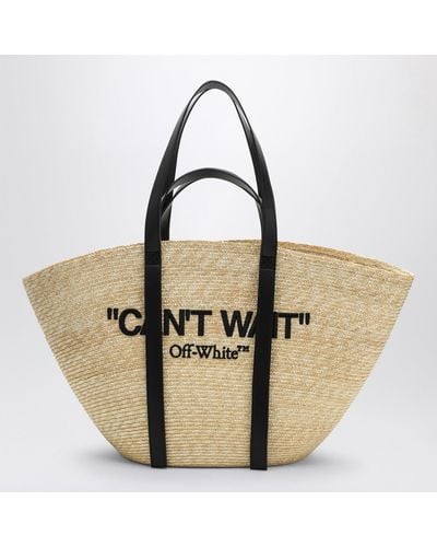 Off-White c/o Virgil Abloh Off Can'T Wait Media Tote - Natural