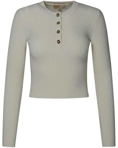 MICHAEL Michael Kors Cream Wool Sweater - Gray