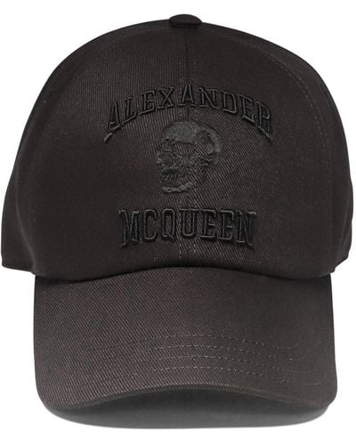 Alexander McQueen "varsity Skull" Cap - Zwart