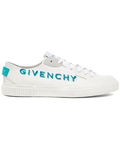 Givenchy Baskets en toile à logo - Blanc