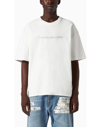 1989 STUDIO Lehman Brothers T Shirt Vintage - White