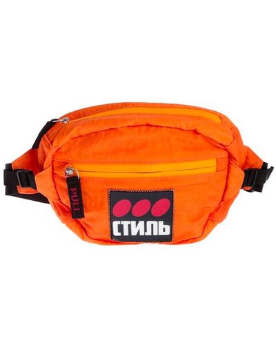 Heron Preston Cyrillic Script Logo Belt Bag - Oranje