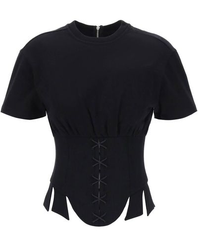 Dilara Findikoglu Dark Versailles corset t - Noir