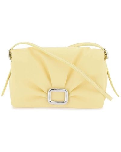 Roger Vivier Viv 'Choc Mini Crossbody Bag - Amarillo