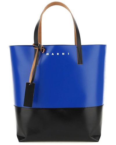 Marni Tribeca-Einkaufstasche aus PVC von - Blau
