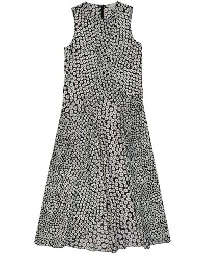 Stella McCartney Vestido impreso de - Gris