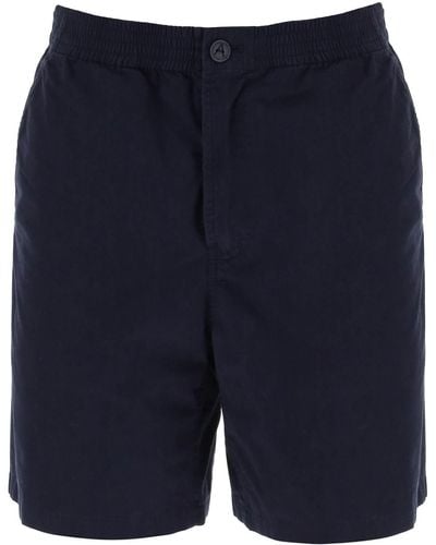 A.P.C. Pantalones cortos de nirris en algodón orgánico - Azul