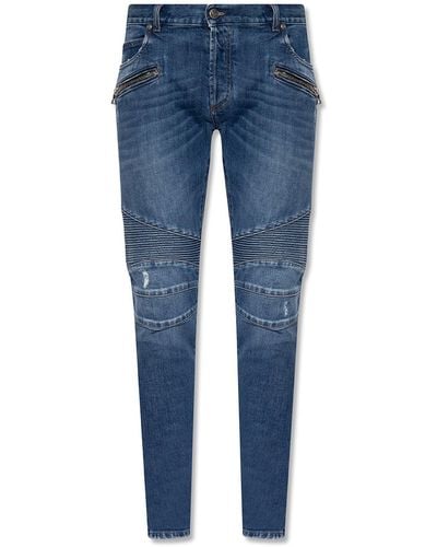 Balmain Slim Fit Jeans - Blauw