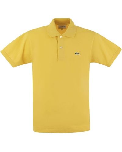 Lacoste Classic Fit Cotton Pique Polo Shirt - Yellow