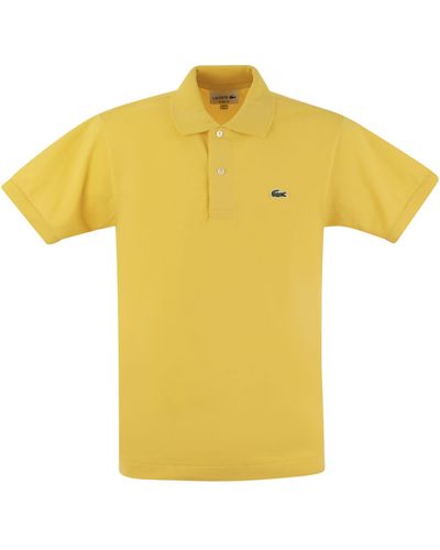 Lacoste Classic Fit Cotton Pique Polo Shirt - Geel