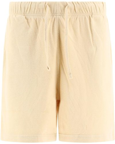 Burberry Katoenen Handdoek Shorts - Naturel