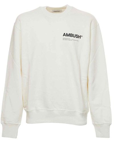 Ambush Logo Sweartshirt - Blanc