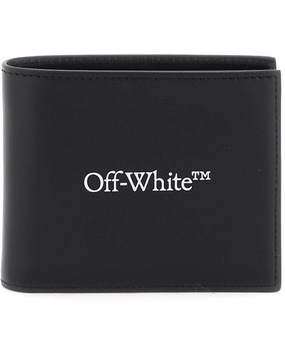 Off-White c/o Virgil Abloh Bookish Logo Bi Fold Wallet - Zwart