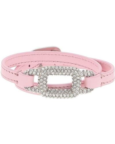 Roger Vivier Viv' Choc Strass Bracelet - Pink